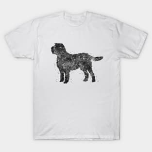 Italian Spinone dog watercolor black and white T-Shirt